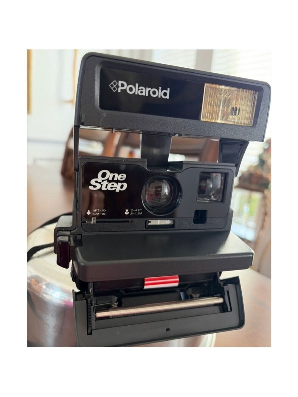 Vtg from 90’s-Polaroid One Step Black Instant Film Camera One Size - Picture 2 of 5